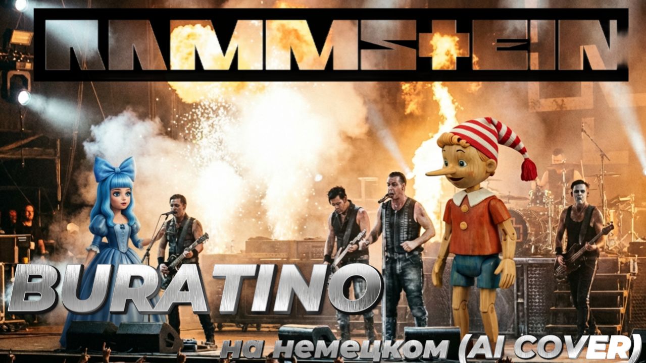 RAMMSTEIN - BU-RA-TI-NO! / Буратино на немецком (AI COVER)