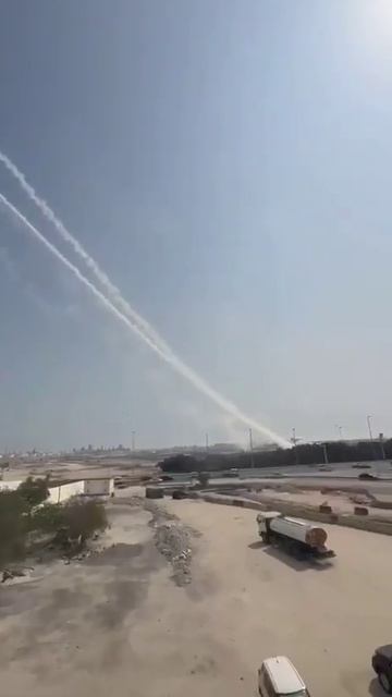 Работа ЗРК MIM-104 Patriot PAC-3 в Бахрейне по иранским баллистическим ракетам.