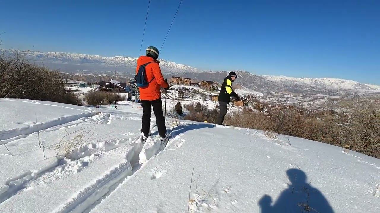Амирсой, Узбекистан, горные лыжи - день 2