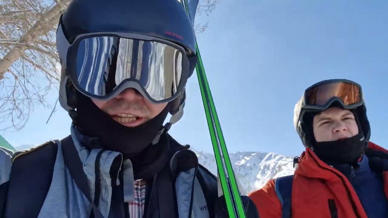 Чимган, Амирсой, Узбекистан, горные лыжи - день 1