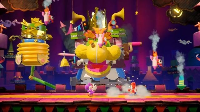 Yoshi's Crafted World (13) (Switch). Финал. Мы всех победили!