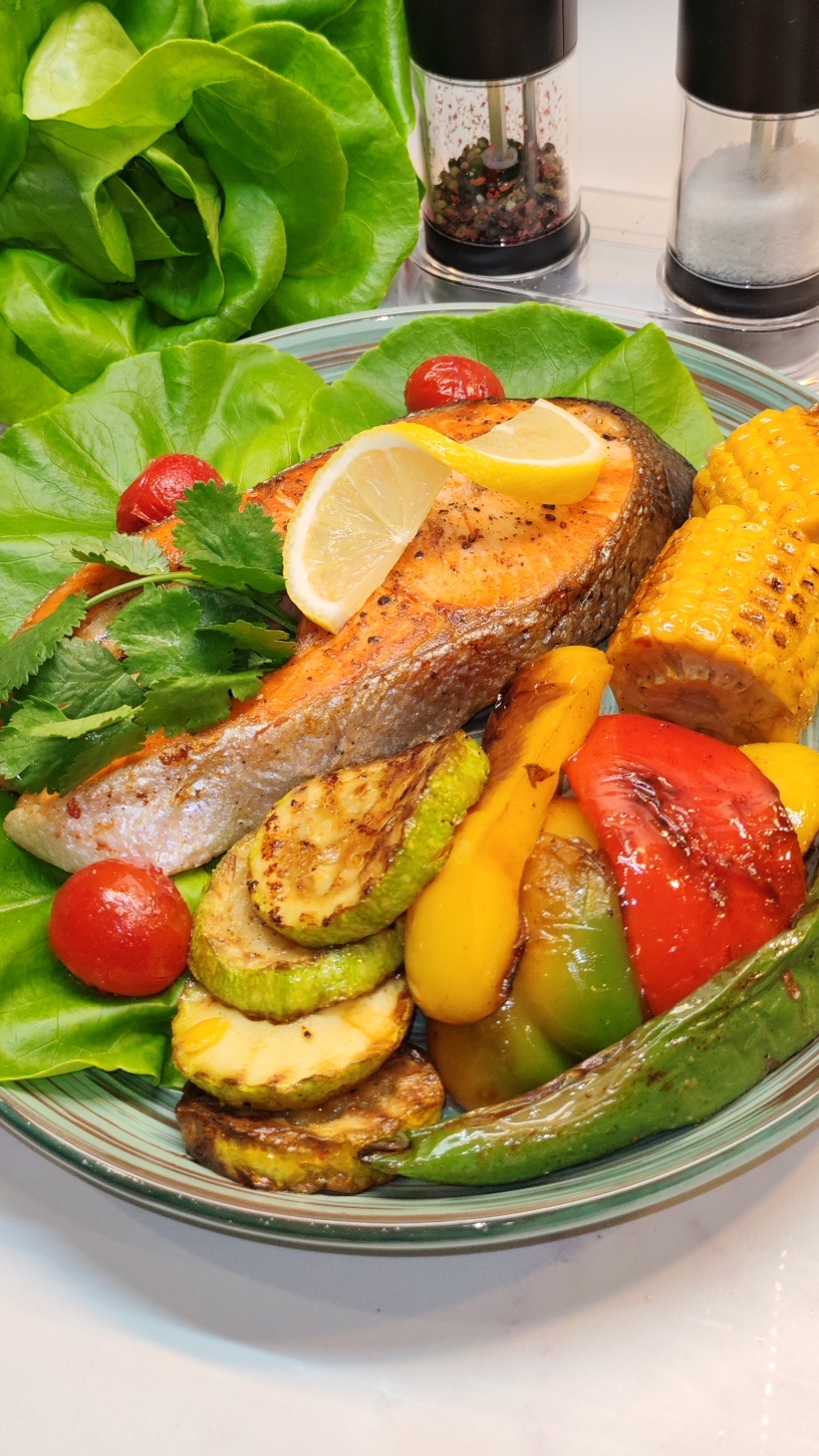 Сёмга с овощами!