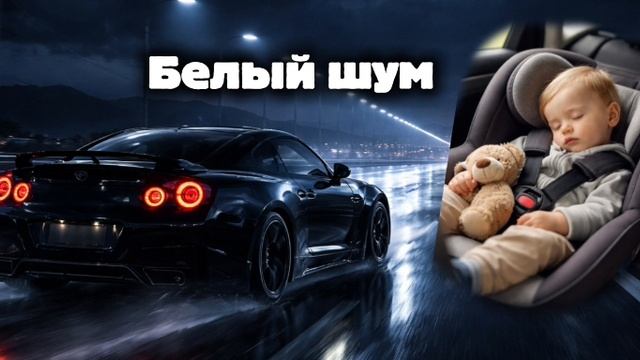 Белый шум для крепкого сна малышей (Машина, Дождь)