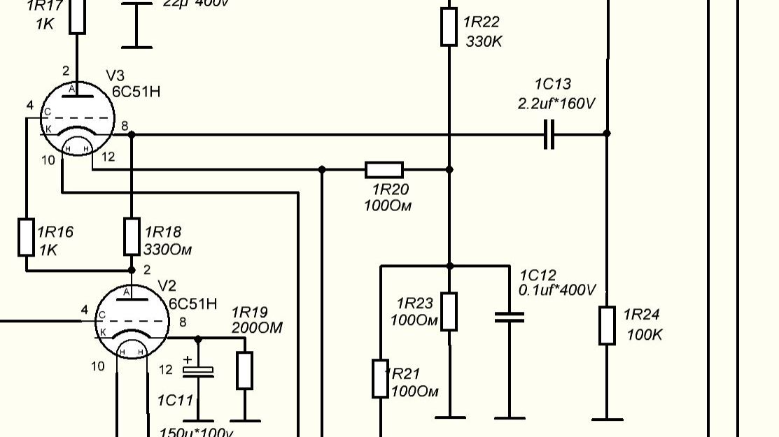 Ламповый фонокорректор на нувисторах по схеме SRPP.
