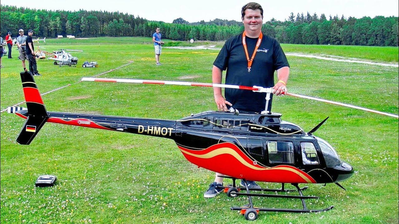 ПОТРЯСАЮЩЕ !!! ОГРОМНЫЙ КОЛОКОЛ-206 JETRANGER RC МАСШТАБ МОДЕЛЬ ТУРБИНА ВЕРТОЛЕТ