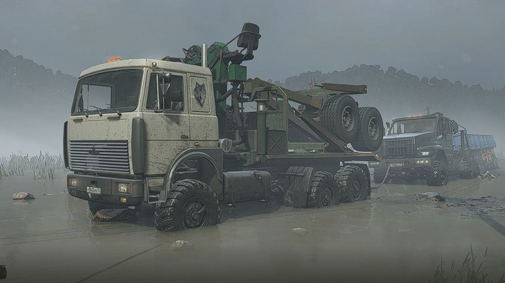 SnowRunner Доставить длинные бревна