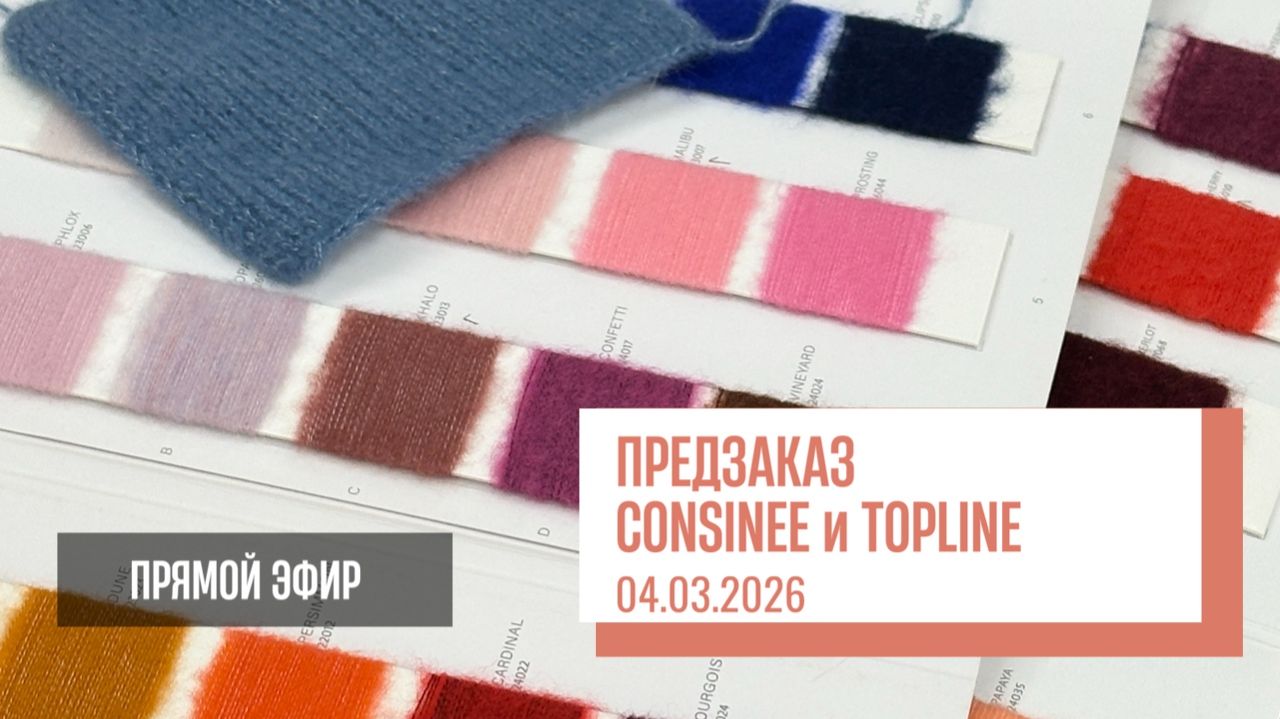 Two Hands - ПРЕДЗАКАЗ на пряжу Consinee и TopLine | Прямой эфир от 04.03.2026