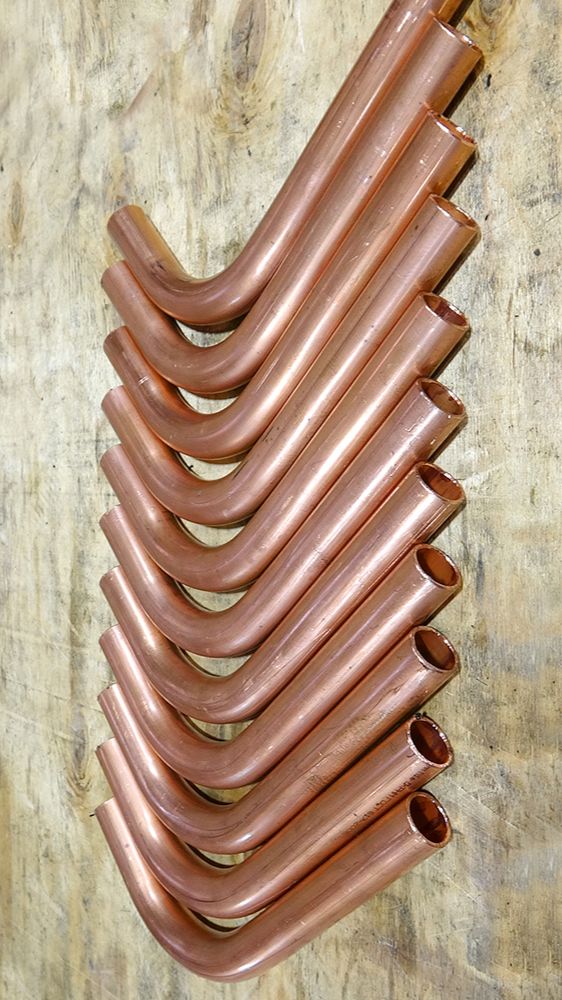 Гибка медных труб на заказ на автоматическом трубогибе MASTER.3X