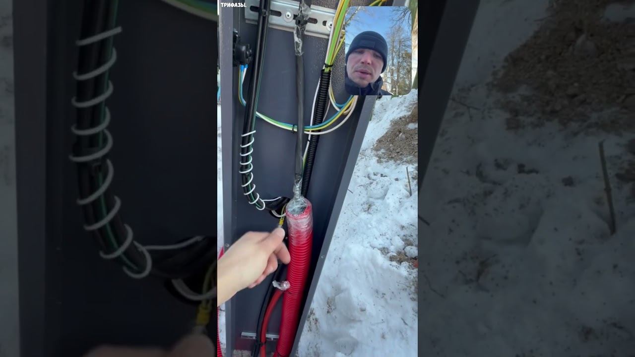 Копка траншеи в самый мороз. Подключение электричества #мороз #зима  #пктрифазы