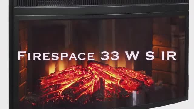 Современный электрический очаг Firespace 33 W S IR