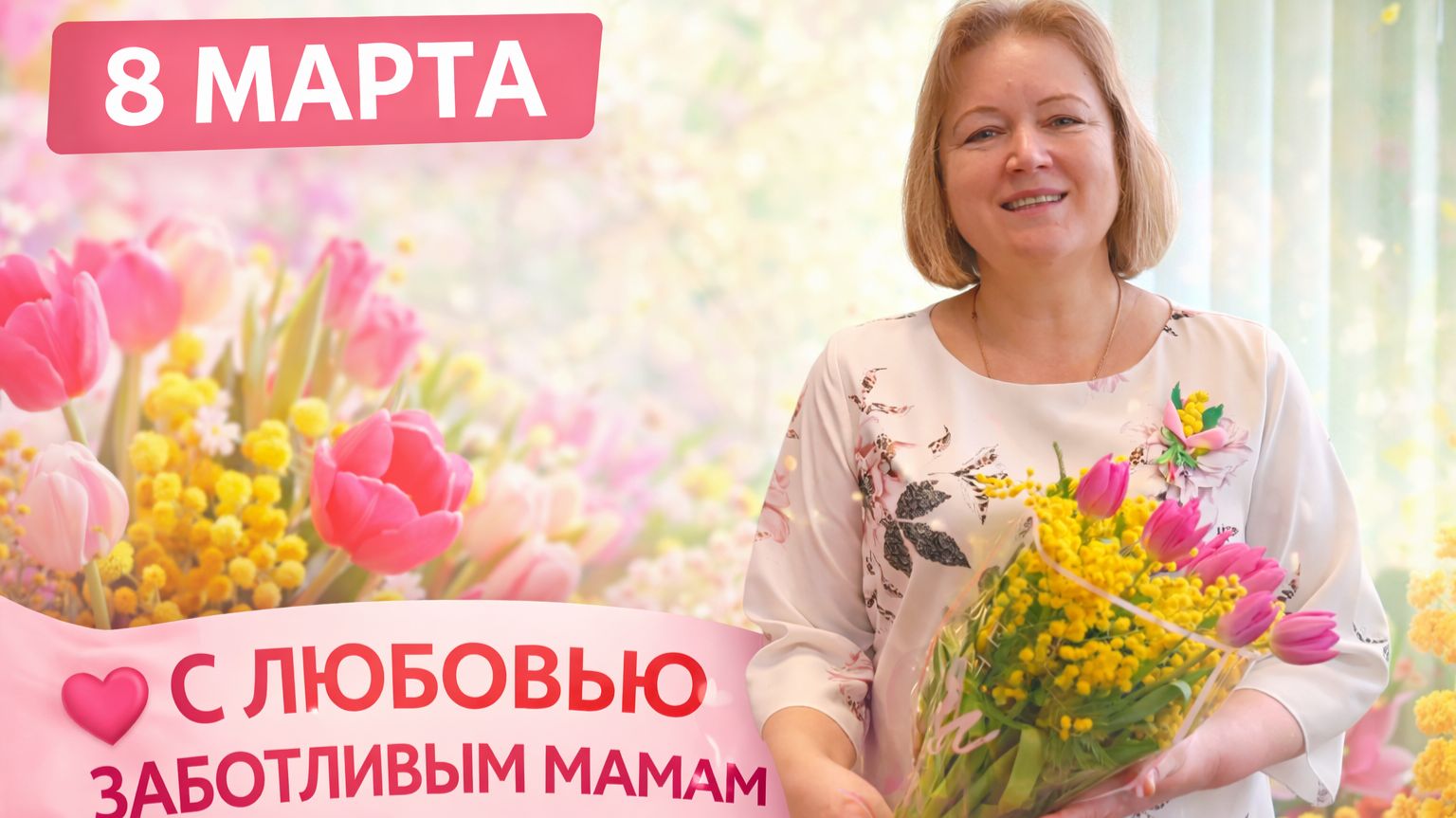 Дорогим мамам — с Международным женским днём!