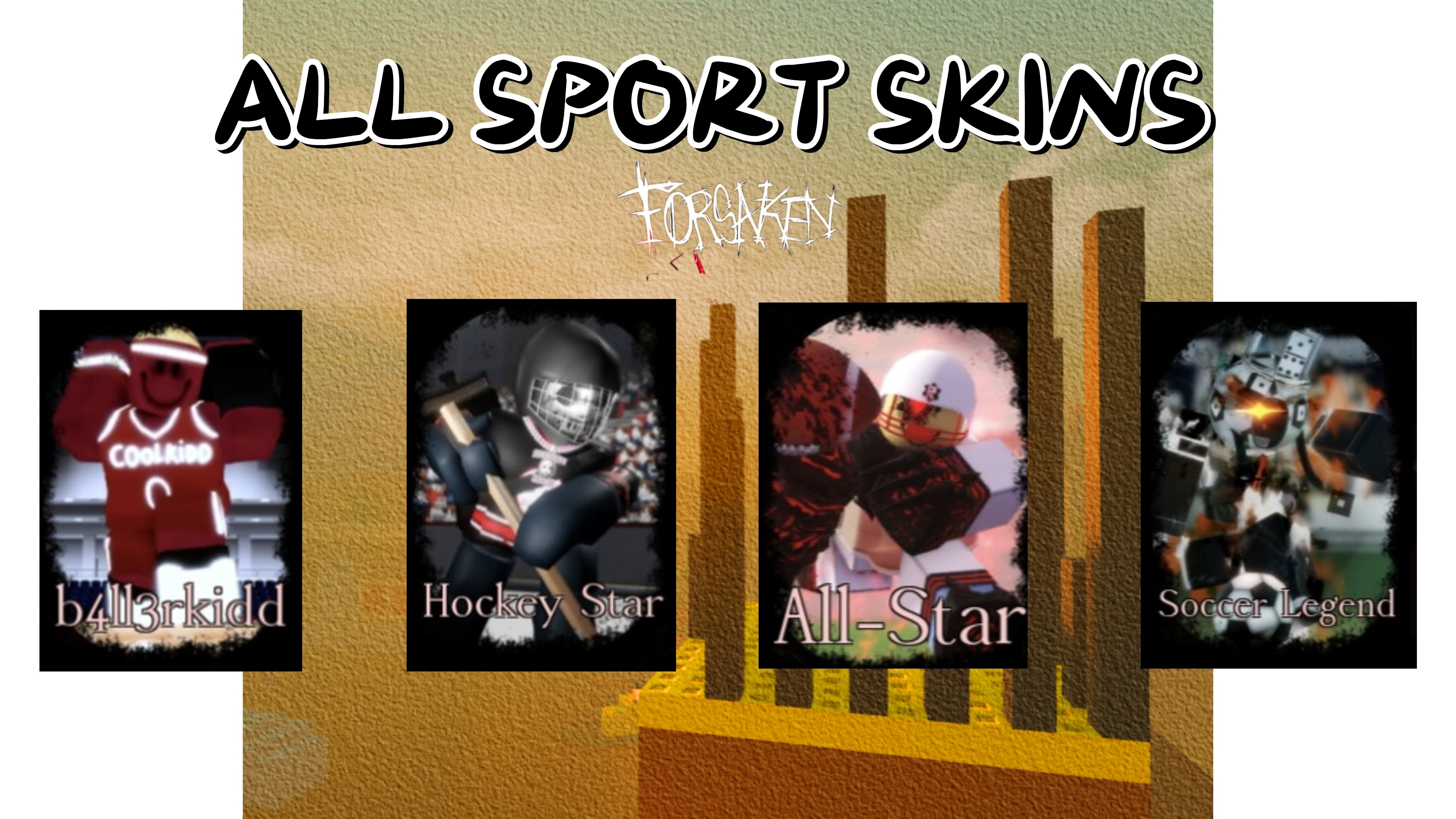 ВСЕ СПОРТИВНЫЕ СКИНЫ на киллеров в Forsaken