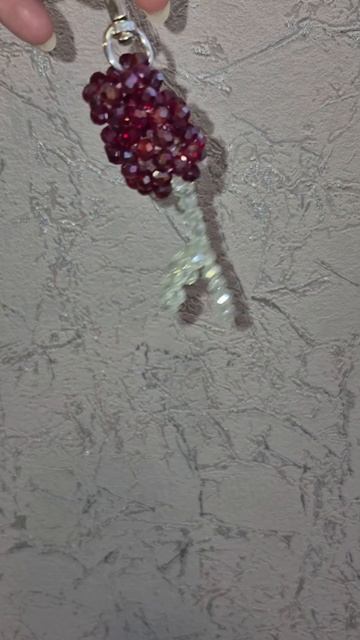 Мастер класс Тюльпан из бусин /Брелок из бусин