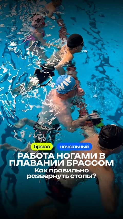 Работа ногами в плавании брассом: как правильно развернуть стопы? 🏊🏻♀️
