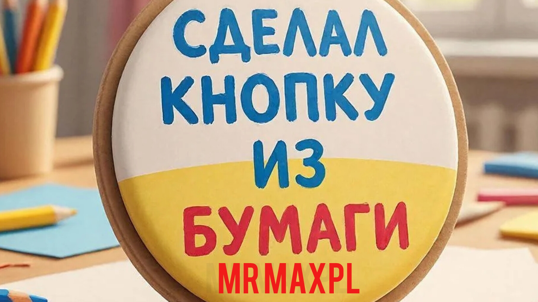 как сделать кнопку из бумаги,