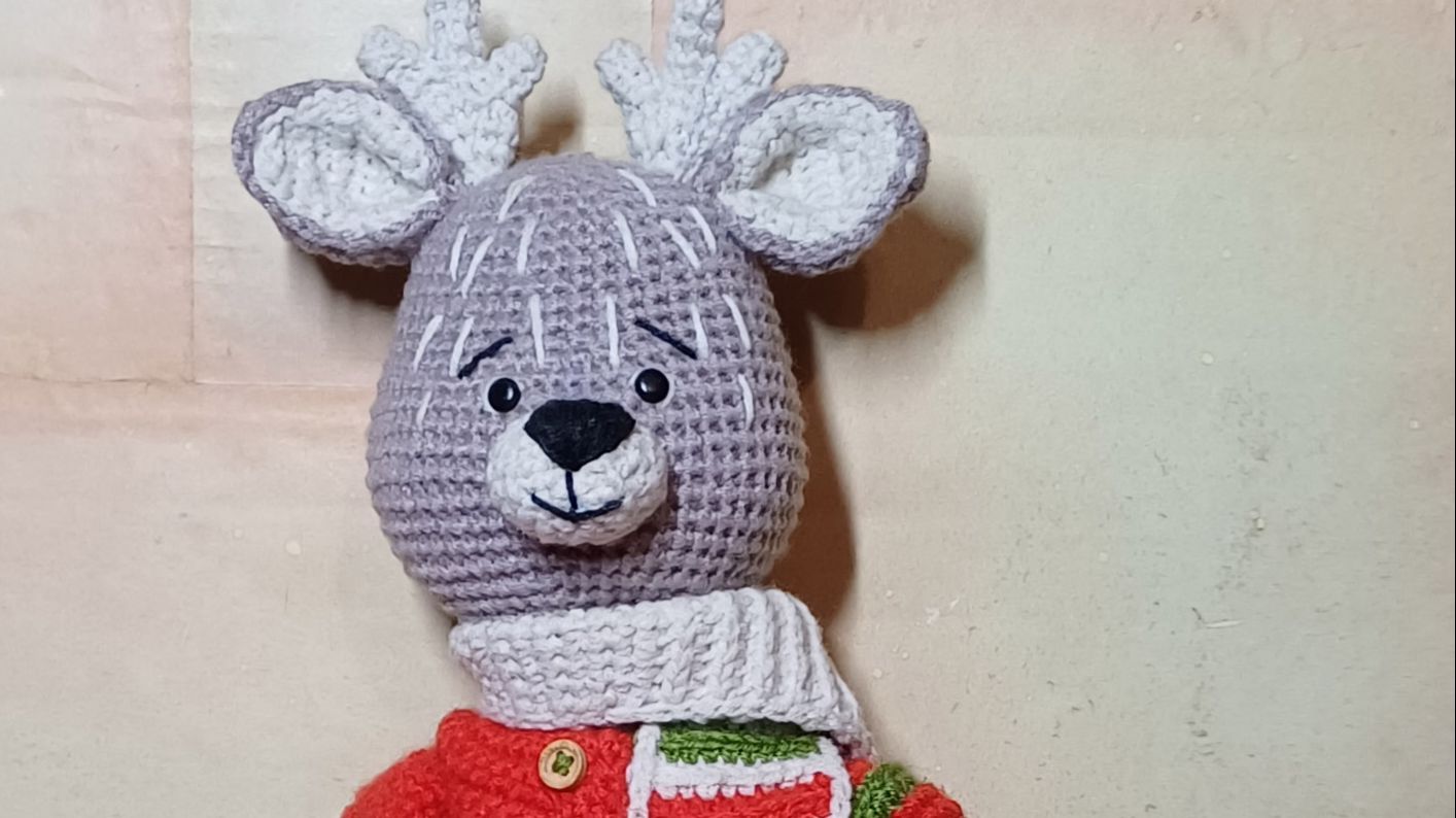 Волшебный Олень от Миадолы вязание крючком часть 9