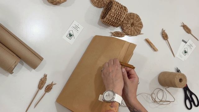 Упаковка тех самых корзинок из вчерашнего мастеркласса)