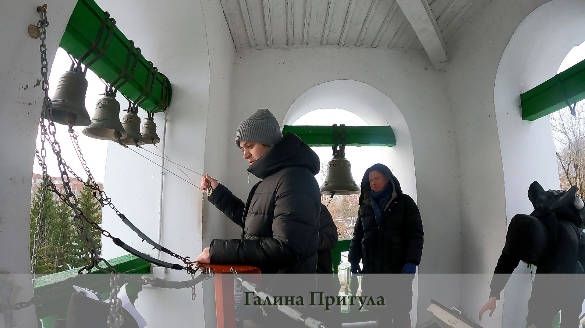 Колокольный звон, Галина Притула. Колокольня церкви Жён Мироносиц (Псков), 9.01.2025