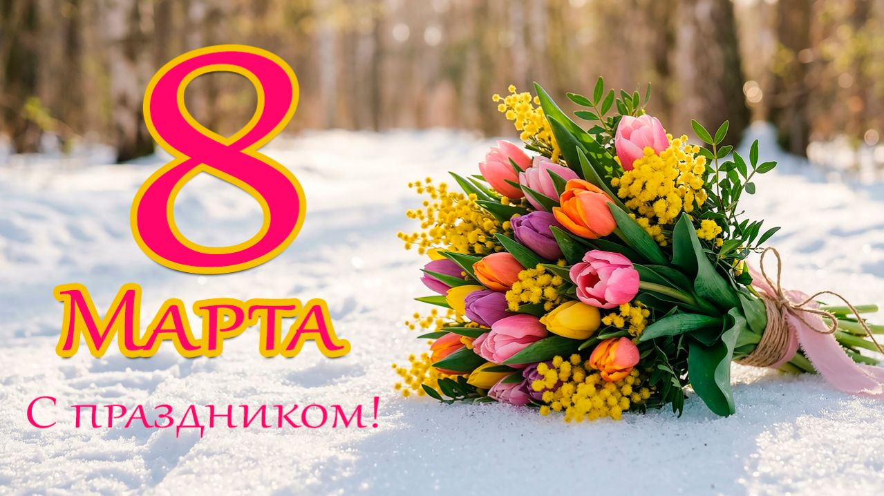 Песня поздравление | С женским праздником 8 марта!