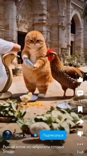 Коттк готовит шаурму 🥙😀