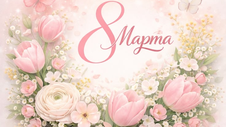 Поздравление с 8 марта. красивое поздравление с праздником😉
