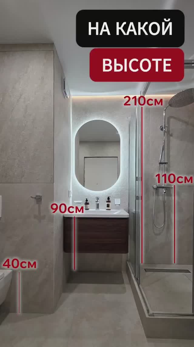 Стандартные размеры в ванной комнате. #витионгруп #дизайнинтерьера #ремонтквартир