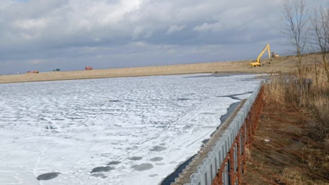 Багаевский гидроузел, вид от Арпачина