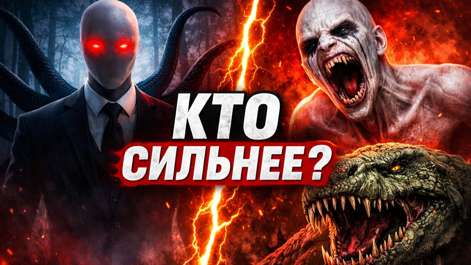 Самая страшная битва Slender Man против SCP и крипипасты