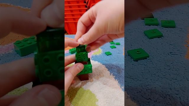 как построить ёлку Lego Minecraft
