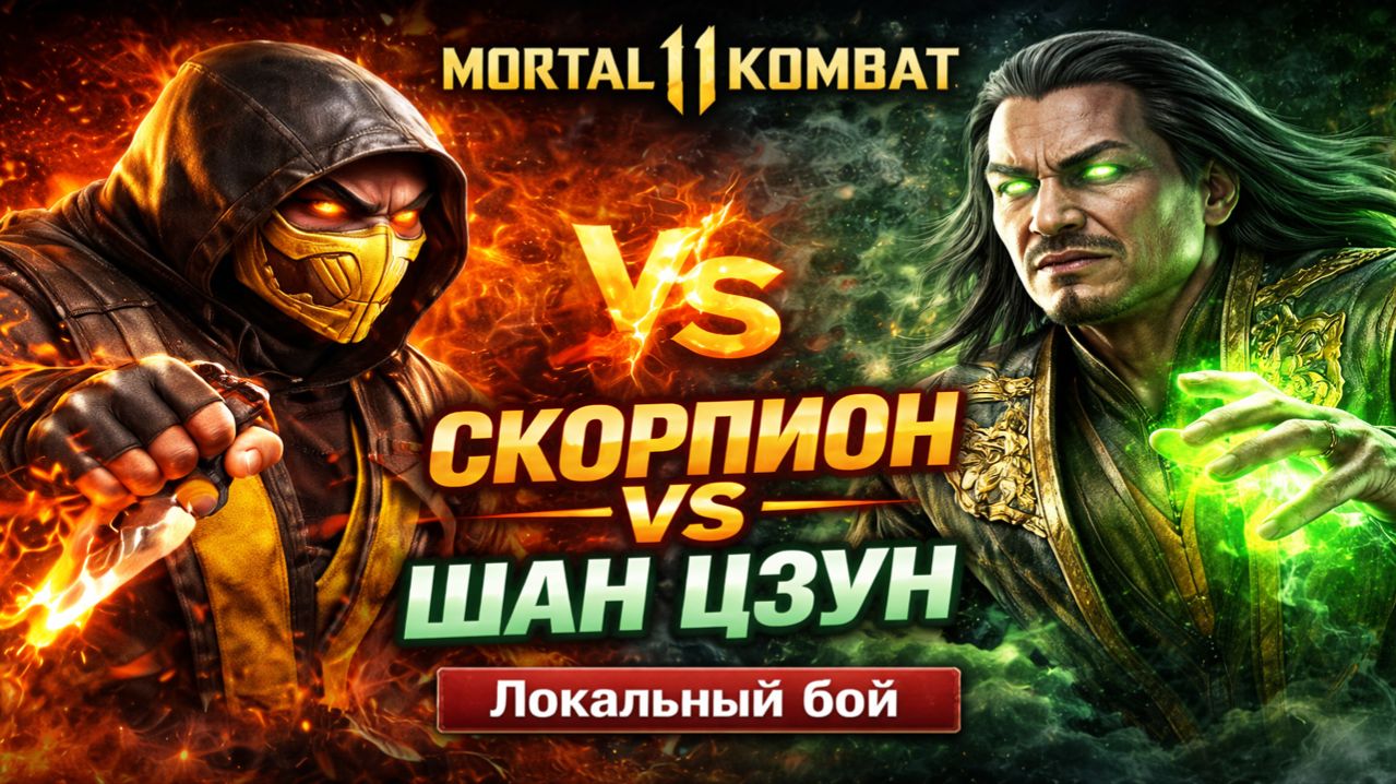 Скорпион Vs Шан Цзун — Битва в Mortal Kombat 11