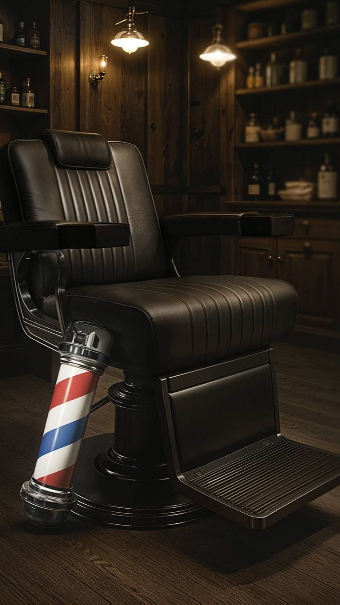 Кресло для барбершопа Бернард Блэк