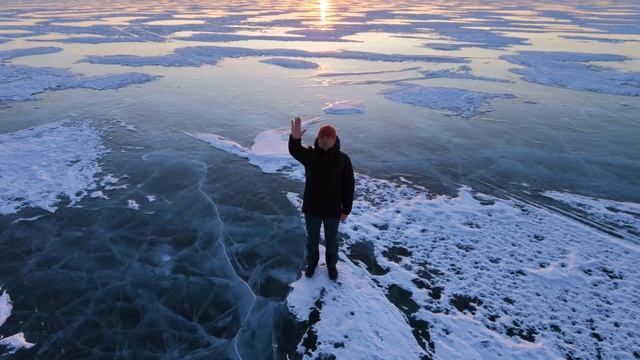 Лед Байкала 9 марта 2026