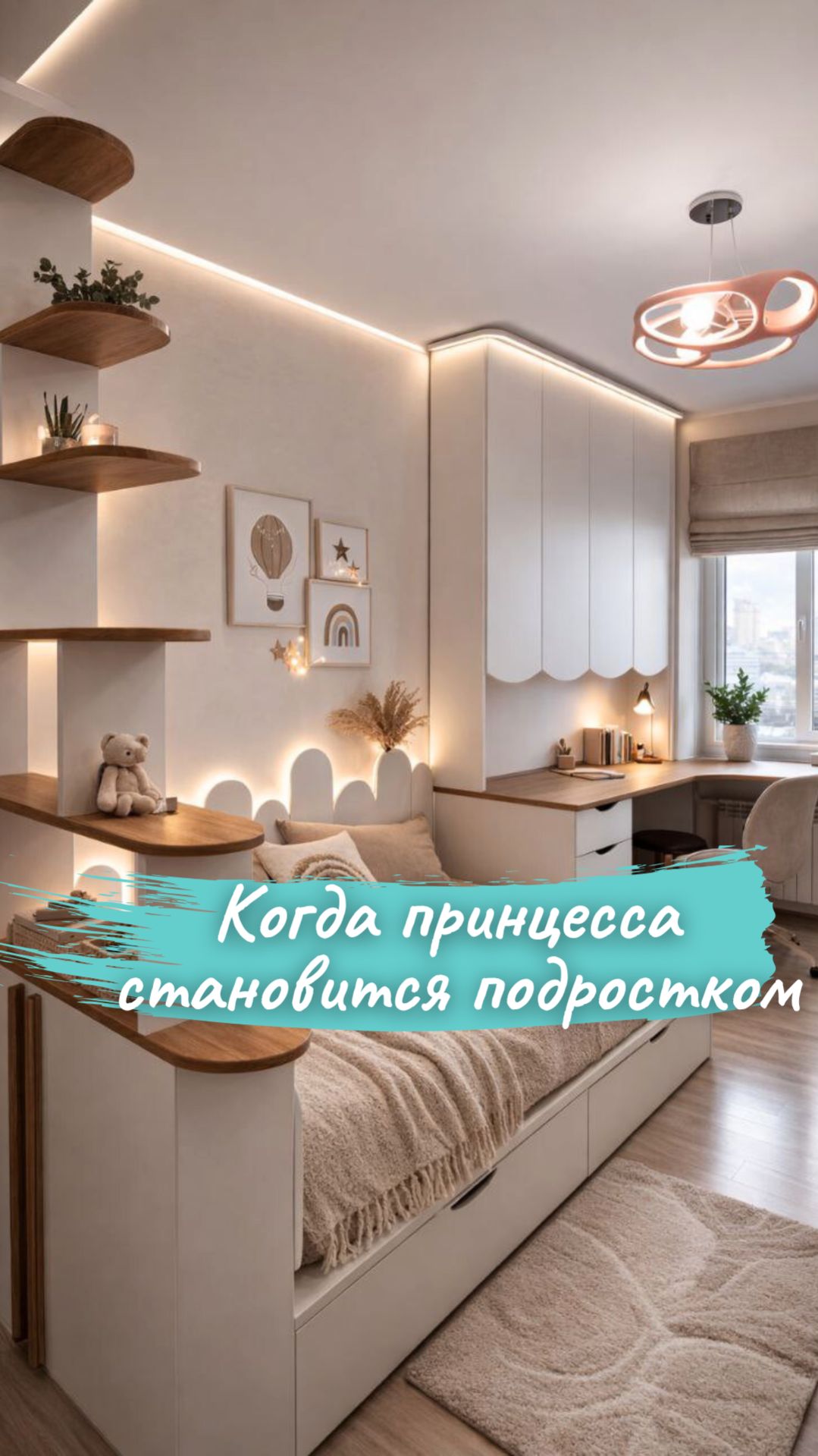 ✨ Из кровати-замка — в стильную комнату подростка ✨