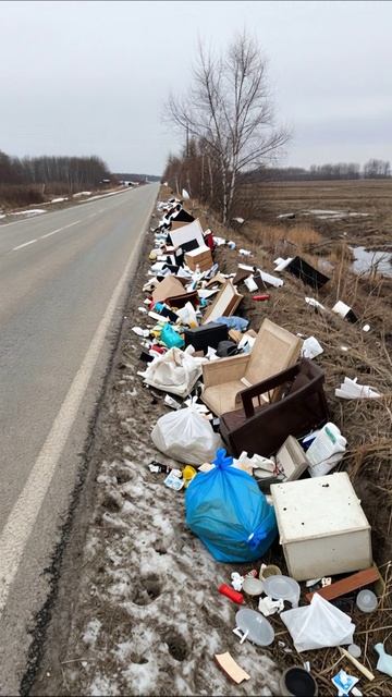 Разрушенная природа: отражение нашей безответственности #мусор #экология #падение