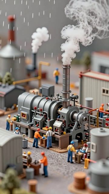 Модели промышленности: работа на фабрике #модели #промышленность #фабрика