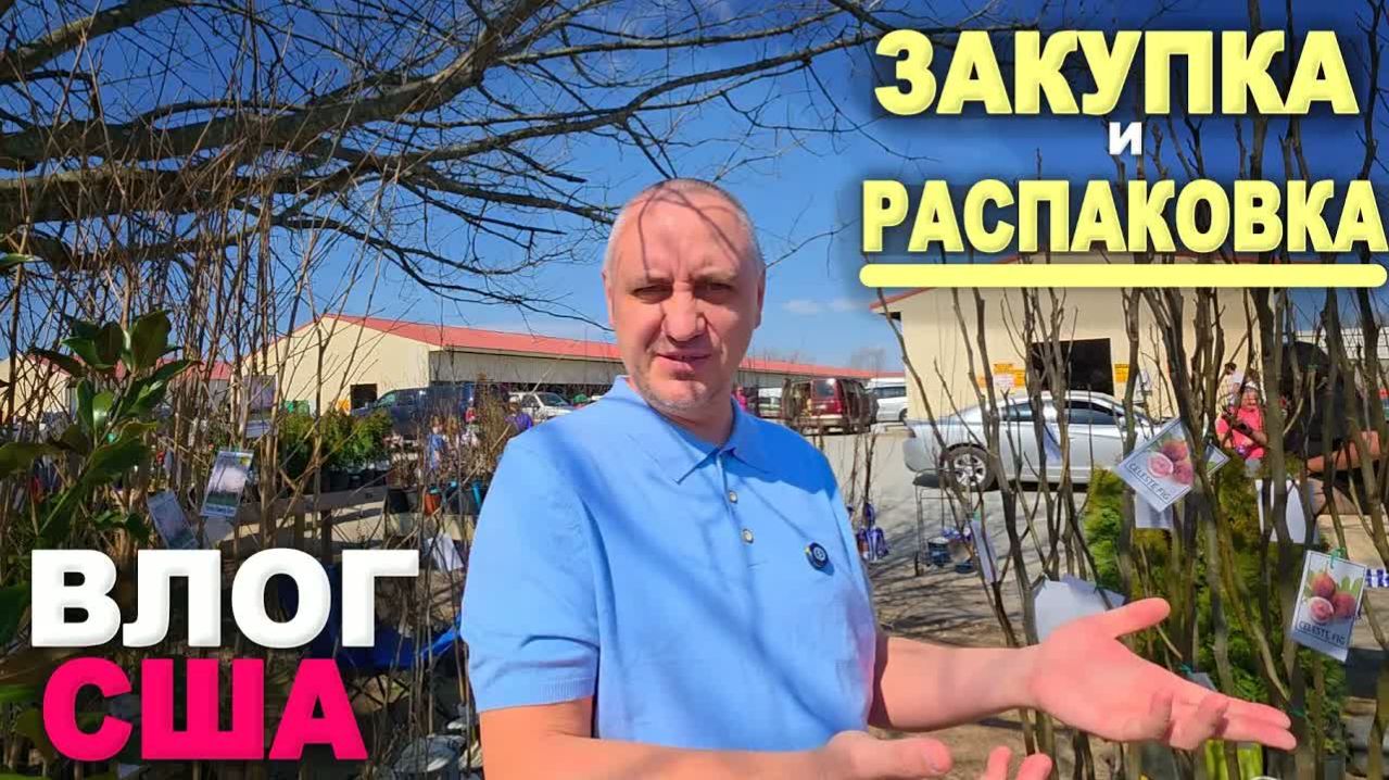 Покупаем саженцы на блошином рынке ⧸ Распаковка покупок с Amazon ⧸ Готовим грядки к посадке сада США