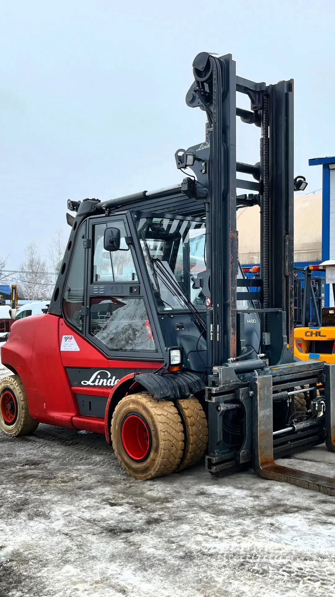 Газовый погрузчик LINDE Н80Т 8 тонн, 2013 г.