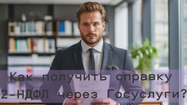 Как получить справку 2-НДФЛ за последние 3 года через Госуслуги