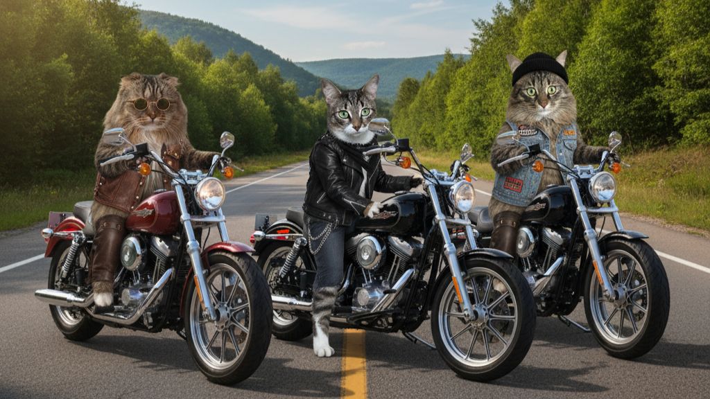 Байкеры в пушистой шкуре