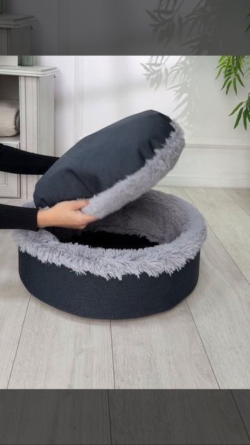 Лежанка КРУГЛАЯ СЕЛФИ RICH BREED темно-синий