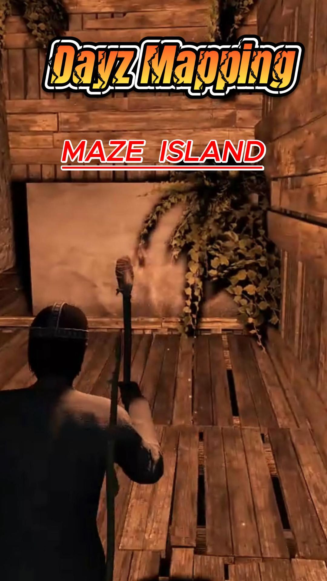 Лара Крофт в Дейз. Лабиринт на острове. Маппинг в Дейз.