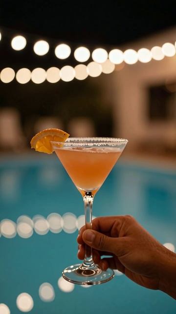 Коктейль у бассейна: вечерний отдых #коктейли #вечеринка #отдых