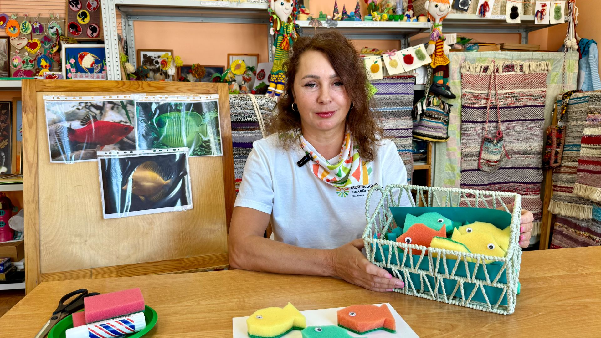 Мастер-класс «Разноцветные рыбки в аквариуме»