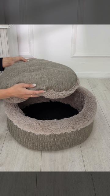 Лежанка КРУГЛАЯ СЕЛФИ RICH BREED капучино