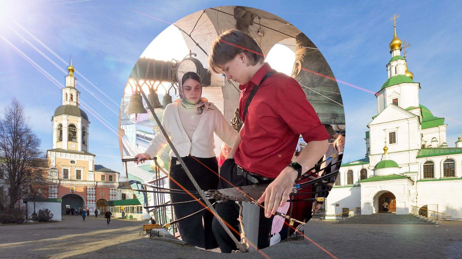 Колокольный звон (17) на Светлой седмѝце 22.04.2025 в часы свободного доступа, Данилов монастырь