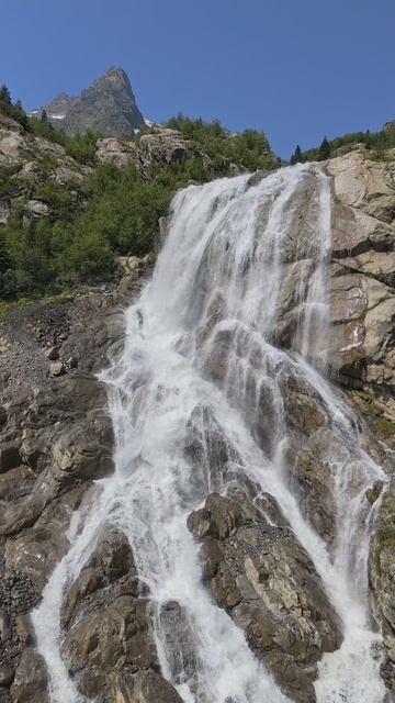 Водопад Алибек с высоты