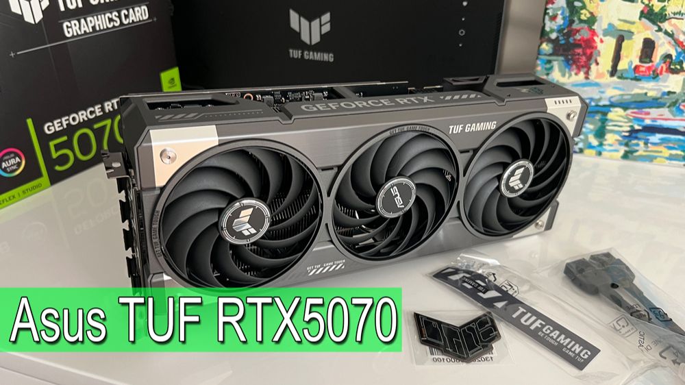 Asus TUF Gaming RTX5070 тихая и холодная