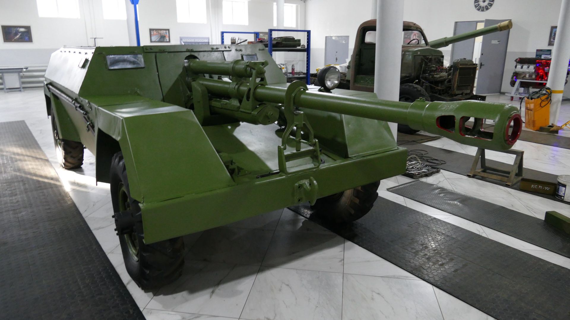 Колесная самоходная пушка КСП-76, парк 