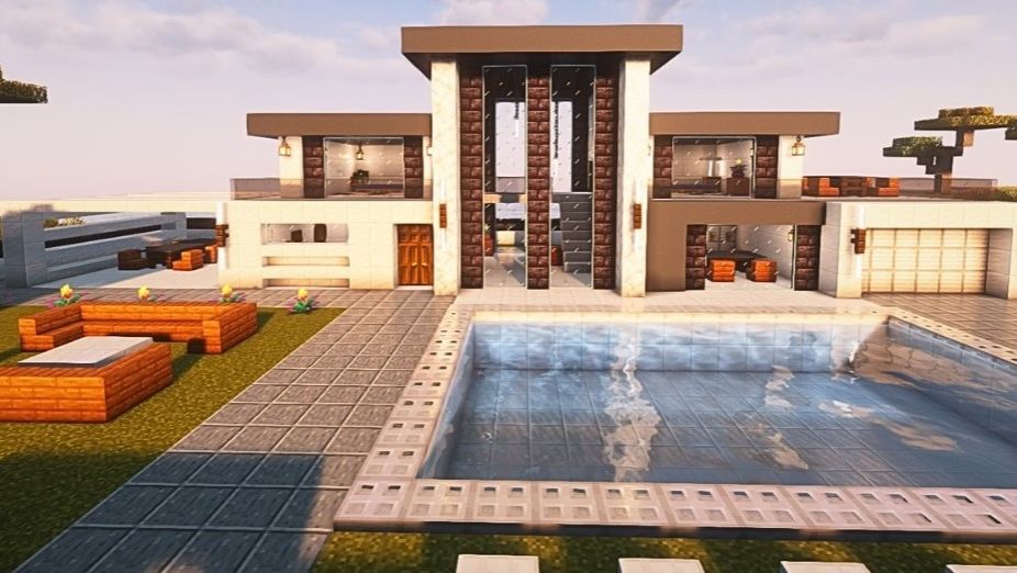 НЕРЕАЛЬНО красивый современный дом в Minecraft