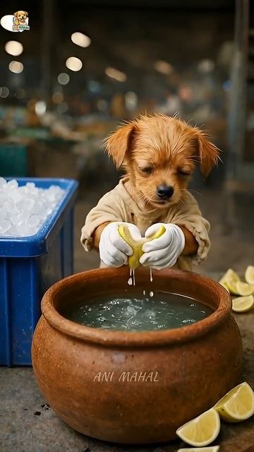 The Poor Puppy Has No Cash For Cricket Ticket, So The Guard Made Him Sad #animahal #ai